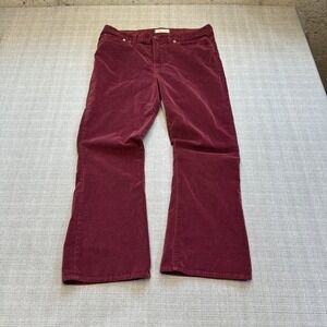 Madewell Wine Corduroy Bootcut Pants